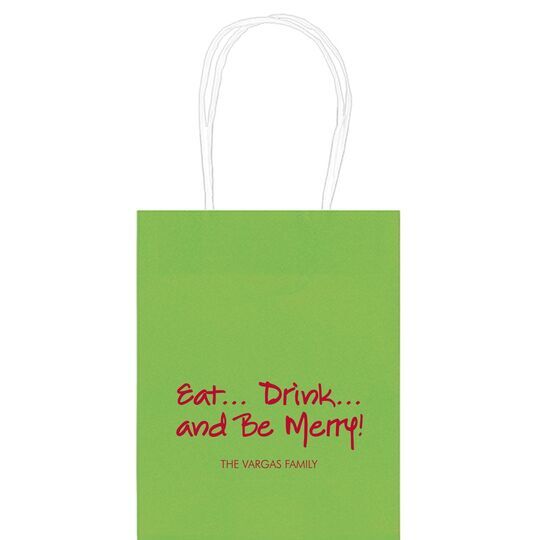 Studio Eat, Drink Be Merry Mini Twisted Handled Bags